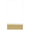 Linen Border Paper Guest Towel Napkins in Gold - 15 Per Package