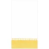 Linen Border Paper Guest Towel Napkins in Yellow - 15 Per Package