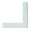 Linen Border Paper Luncheon Napkins in Silver - 20 Per Package