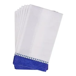 Linen Marine Blue Guest Towel - 15 count