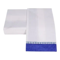 Linen Marine Blue Guest Towel - 15 count