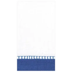 Linen Marine Blue Guest Towel - 15 count