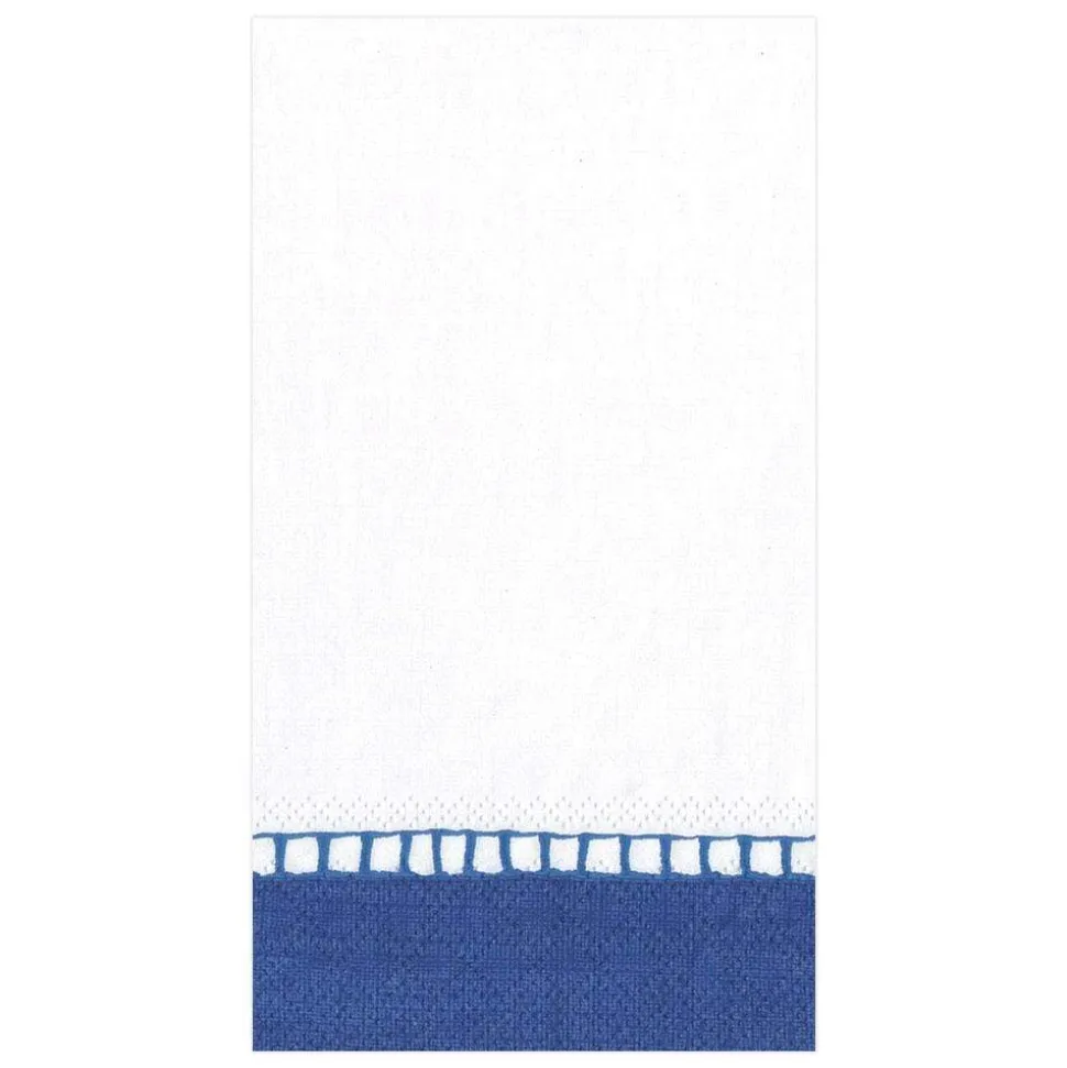 Linen Marine Blue Guest Towel - 15 count