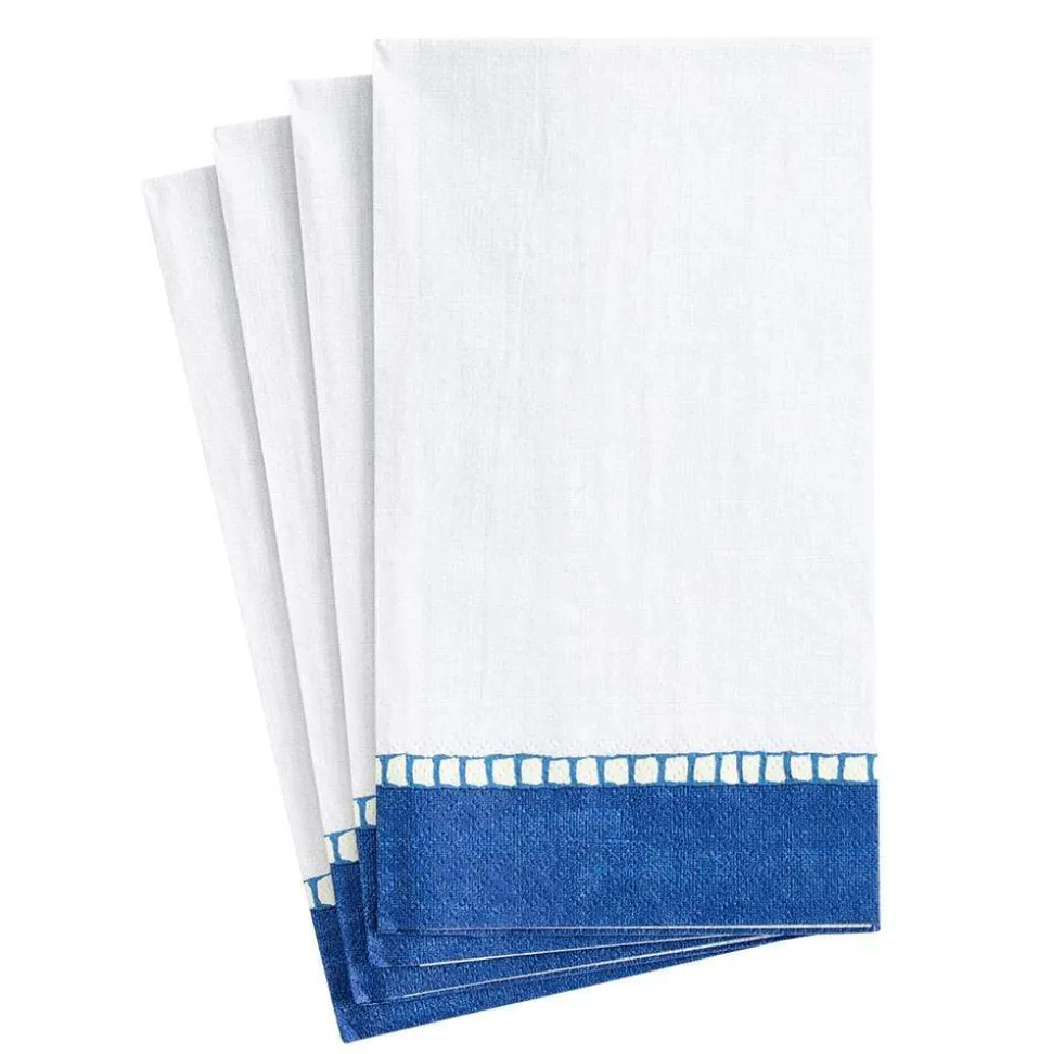 Linen Marine Blue Guest Towel - 15 count