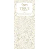 Little Dash Tissue Paper in White & Gold - 4 Sheets Included