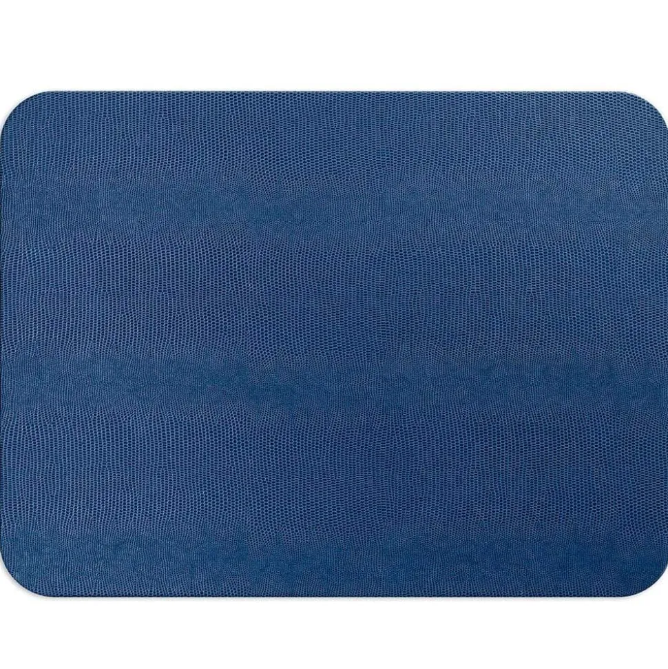 Lizard Felt-Backed Placemat in Navy - 1 Each