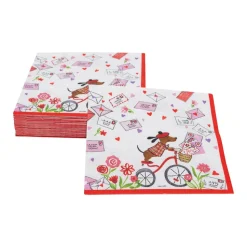 Love Notes Cocktail Napkins - 20 Per Package