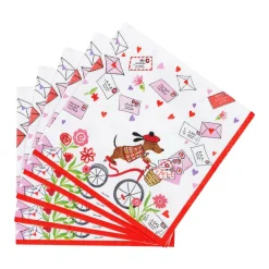 Love Notes Cocktail Napkins - 20 Per Package