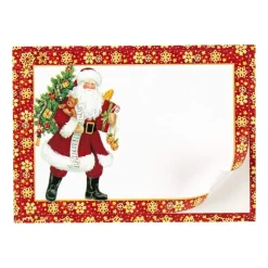 Lynn Haney Santa Self-Adhesive Labels - 12 Per Package