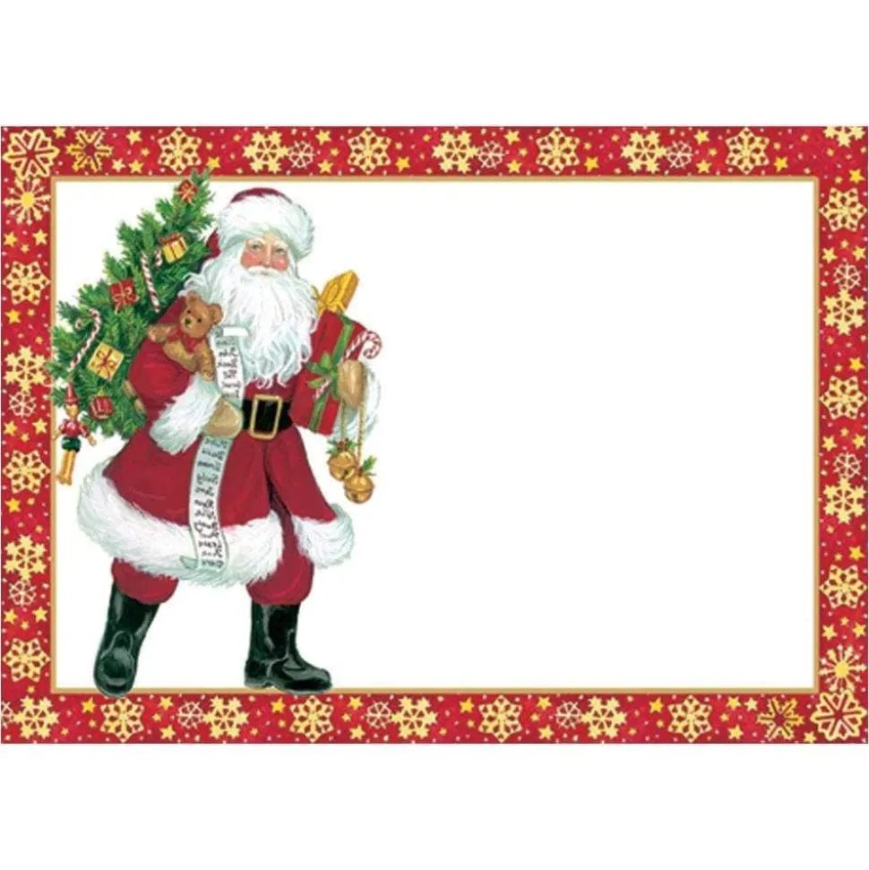 Lynn Haney Santa Self-Adhesive Labels - 12 Per Package