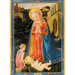 Madonna And Child With Saint John Small Boxed Christmas Cards - includes 15 cards & envelopes