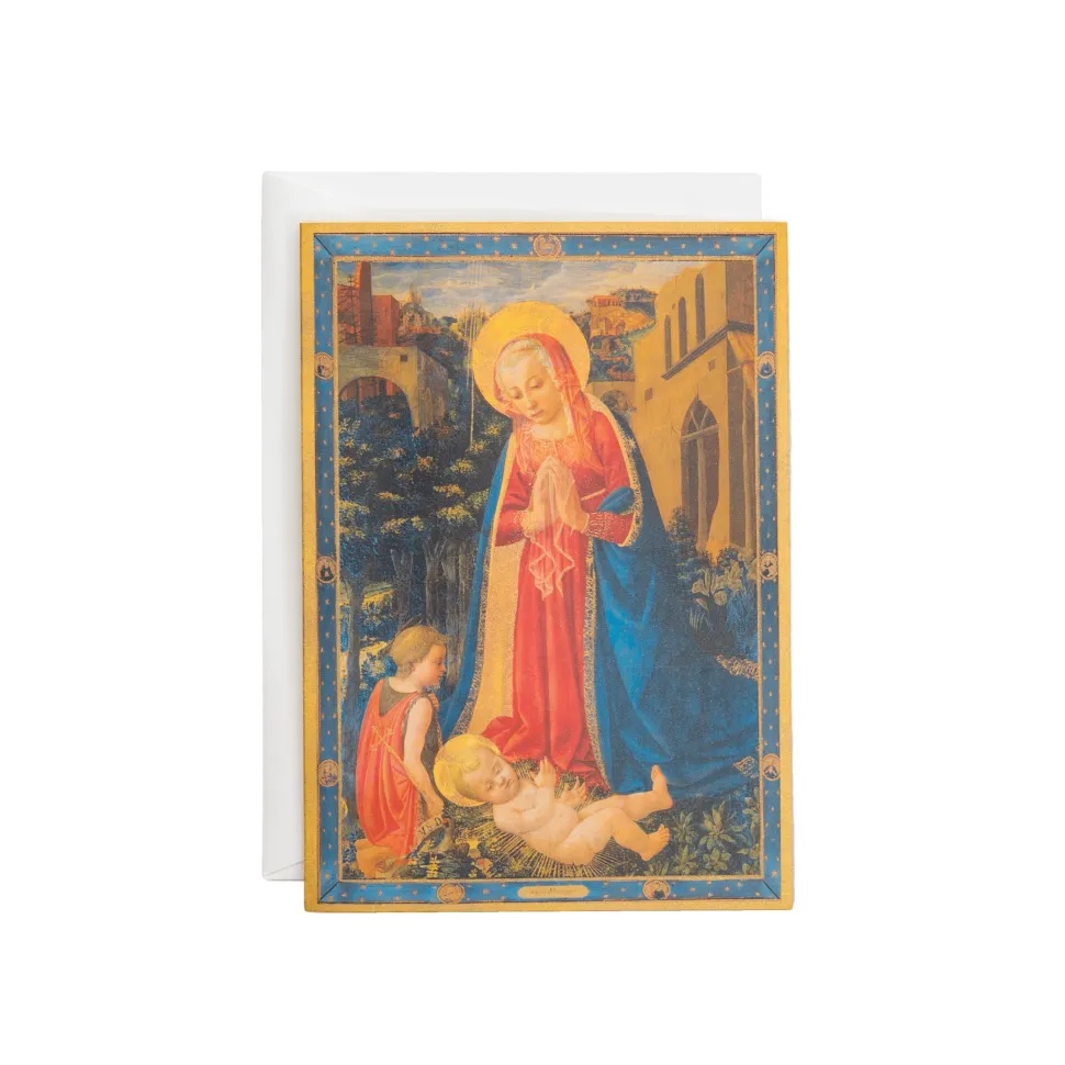 Madonna And Child With Saint John Small Boxed Christmas Cards - includes 15 cards & envelopes