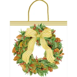 Magnolia Wreath Gift Bags - includes 1 Gift Bags