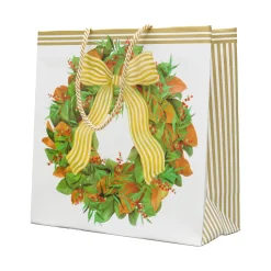 Magnolia Wreath Gift Bags - includes 1 Gift Bags