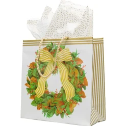 Magnolia Wreath Gift Bags - includes 1 Gift Bags