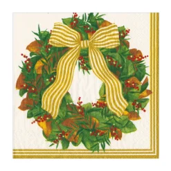 Magnolia Wreath Luncheon Napkins - includes 20 Luncheon Napkins