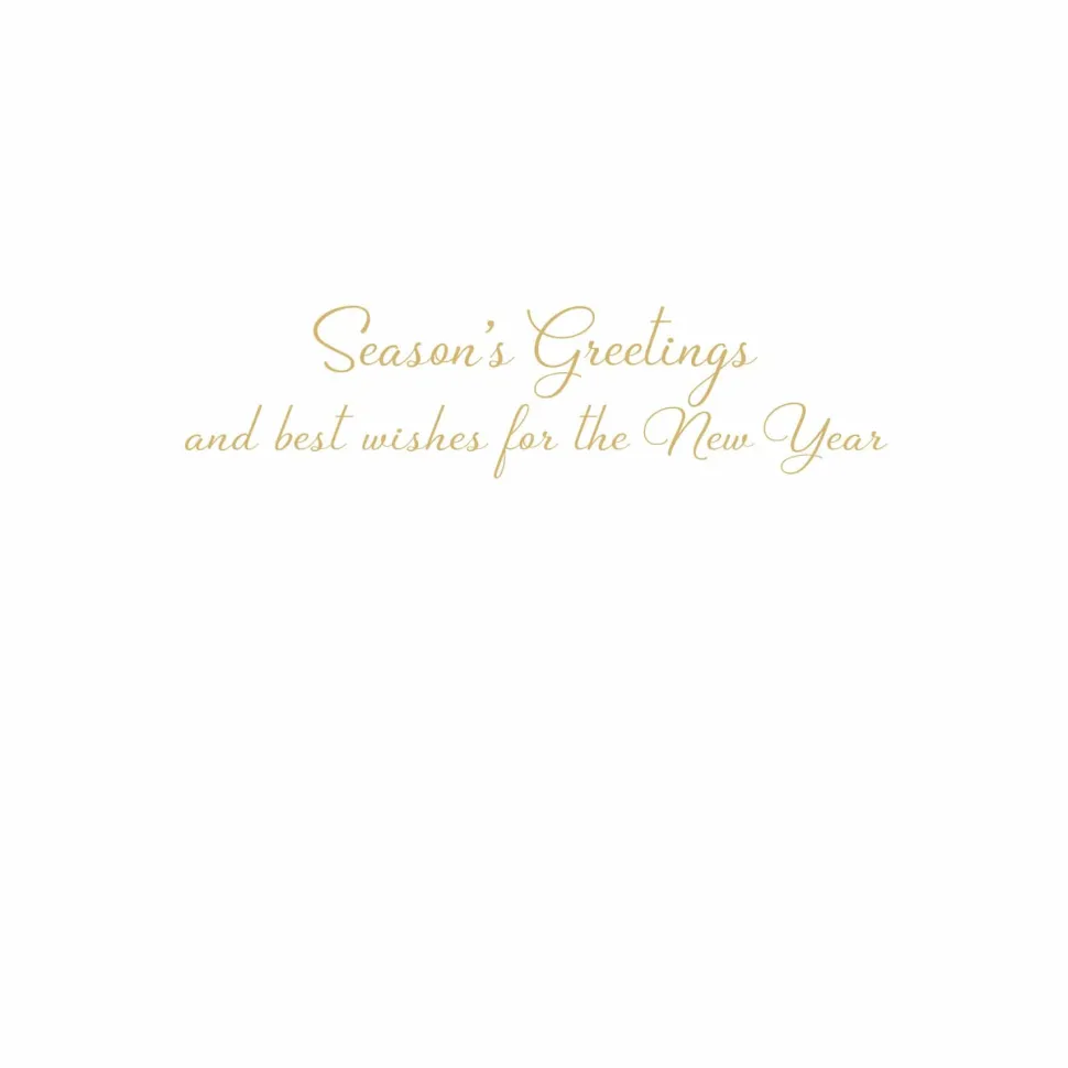 Magnolia Wreath With Striped Bow Large Boxed Christmas Cards - includes 15 Boxed Christmas Cards & Envelopes