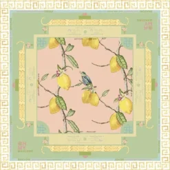 Mahjong Mat - Citrus Songbird