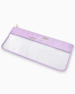 Mahjong Tile Storage Bag - Lilac Script Mahjong
