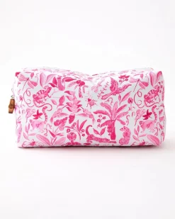 Mahjong Tile Storage Bag - Amazon Pink