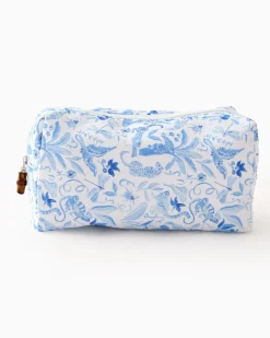 Mahjong Tile Storage Bag - Amazon Blue