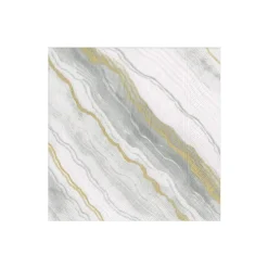 Marble Paper Cocktail Napkins in Grey - 20 Per Package