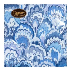 Marbled Ceramica Indigo Cocktail Napkins - 20 Per Package