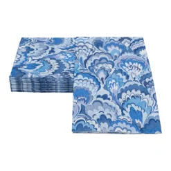 Marbled Ceramica Indigo Guest Towel Napkins - 15 Per Package