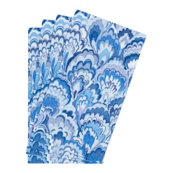 Marbled Ceramica Indigo Guest Towel Napkins - 15 Per Package