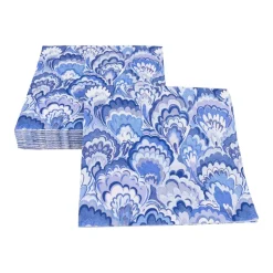 Marbled Ceramica Indigo Luncheon Napkins - 20 Per Package