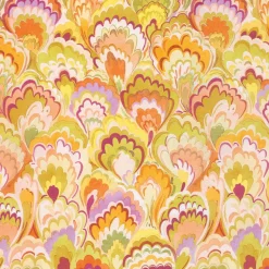 Marbled Ceramica Raspberry & Chartreuse Gift Wrap - One 30" X 8' Roll