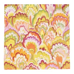 Marbled Ceramica Raspberry & Chartreuse Luncheon Napkins - 20 Per Package