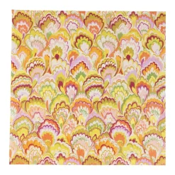 Marbled Ceramica Raspberry & Chartreuse Luncheon Napkins - 20 Per Package