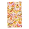 Marbled Ceramica Raspberry & Chartreuse Guest Towel Napkins - 15 Per Package