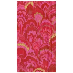 Marbled Ceramica Red & Fuchsia Guest Towels - includes 15 Guest Towels