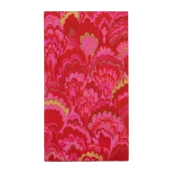 Marbled Ceramica Red & Fuchsia Guest Towels - includes 15 Guest Towels