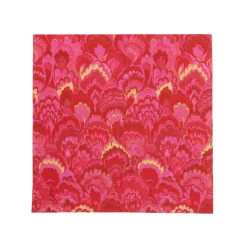 Marbled Ceramica Red & Fuchsia Cocktail Napkin - package of 20