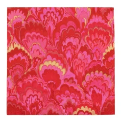 Marbled Ceramica Red & Fuchsia Luncheon Napkins - includes 20 Luncheon Napkins