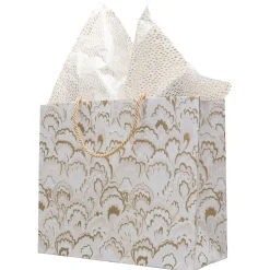 Marbled Ceramica Silver & Gold Gift Bags - includes 1 Gift Bags