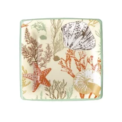 Marine Study Paper Salad & Dessert Plates in Ivory - 8 Per Package