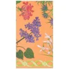 Mary Delany Flower Mosaics Paper Guest Towel Napkins in Melon - 15 Per Package