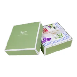 Mary Delany Flower Mosaics Boxed Paper Cocktail Napkins in White - 40 Per Box