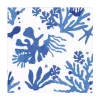 Matisse Luncheon Napkins in Coral & Blue - 20 Per Package