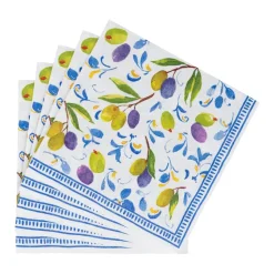 Mediterranean Blue Luncheon Napkins - 20 Per Package