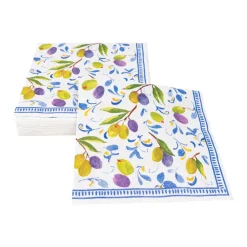 Mediterranean Blue Luncheon Napkins - 20 Per Package