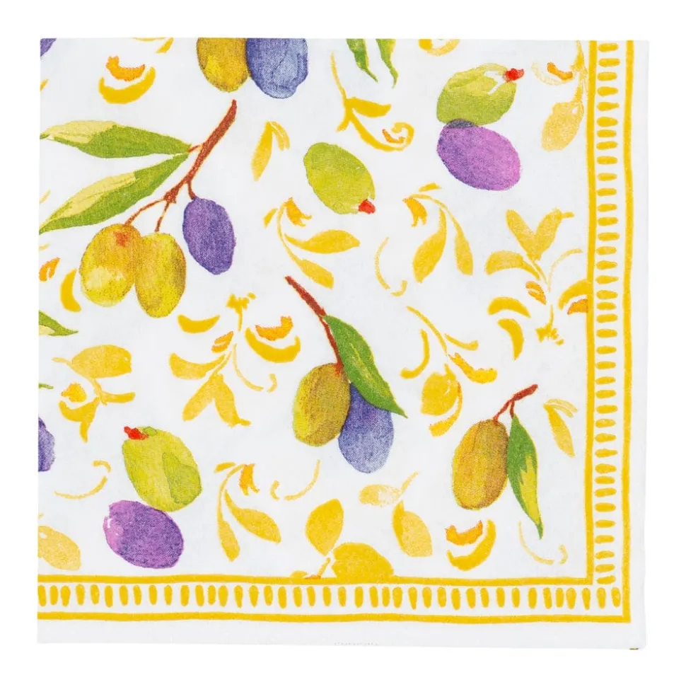 Mediterranean Dijon Cocktail Napkins - 20 Per Package