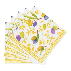 Mediterranean Dijon Cocktail Napkins - 20 Per Package
