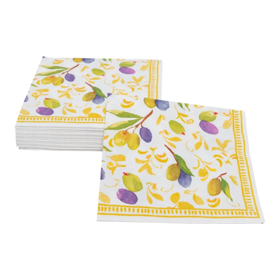 Mediterranean Dijon Cocktail Napkins - 20 Per Package