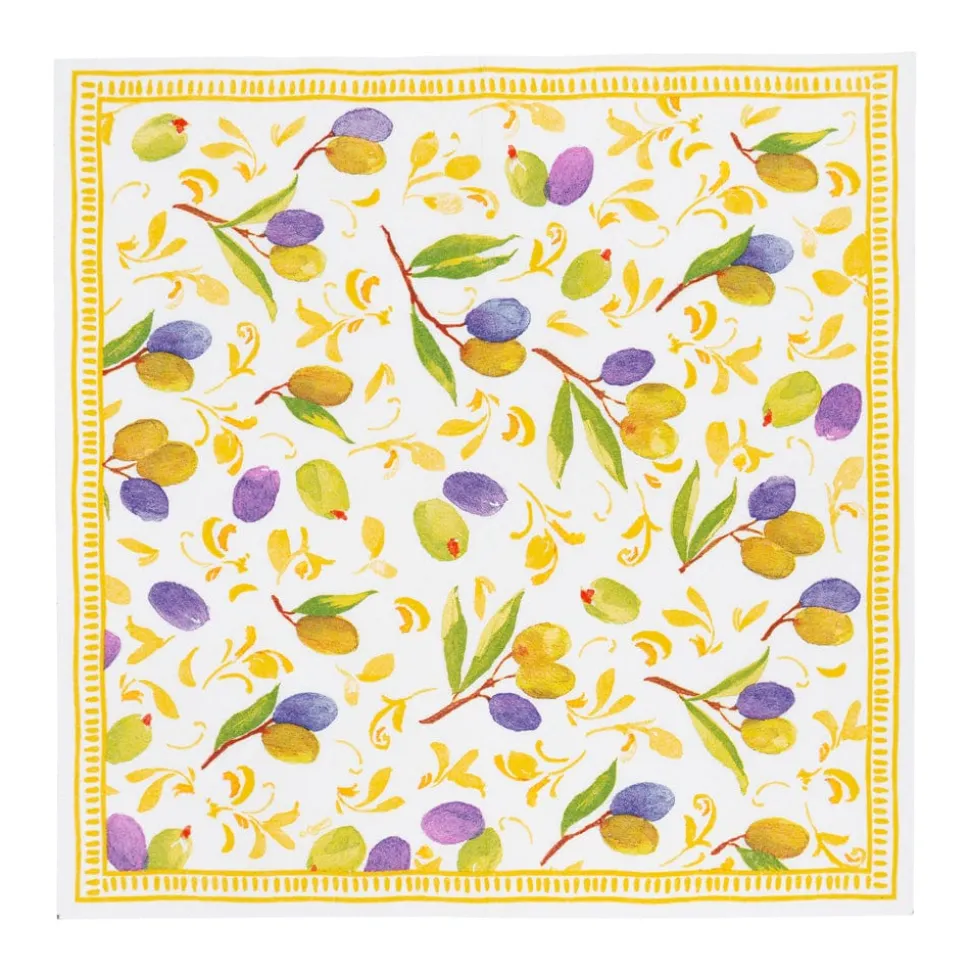 Mediterranean Dijon Cocktail Napkins - 20 Per Package