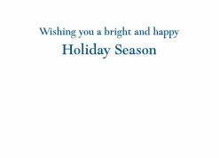 Menorah Foil Embossed Large Boxed Christmas Cards - includes 10 Cards & Envelopes